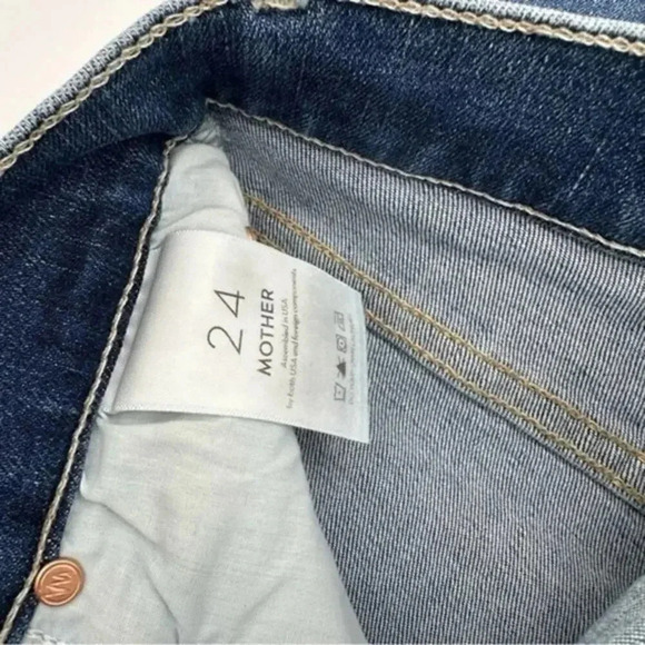 MOTHER the mid rise dazzler ankle fray jeans in this time next year B1131 - Picture 4 of 5